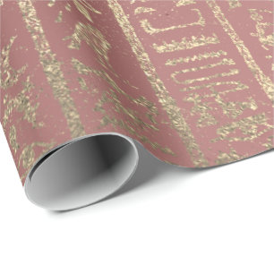 Rose Gold ägyptische Schriftzeichen Hieroglyphen Geschenkpapier