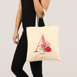 Rose Gold Alphabet B Wasserfarbe anpassen Tragetasche
