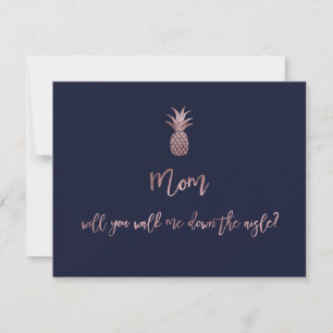 Rose Gold Ananas Mama, wird mich runter gehen. Save The Date