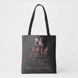 Rose Gold Bachelorette Kit Personalisiert Tasche