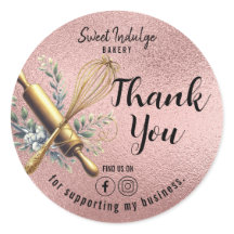 Rose Gold Baking Utensities Vielen Dank