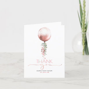 Rose Gold Balloon Baby Dusche Vielen Dank Dankeskarte
