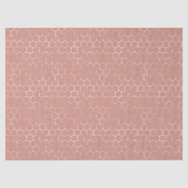 Rose Gold Bee Series Design 3 Tissue Paper Seidenpapier (Vorderseite)