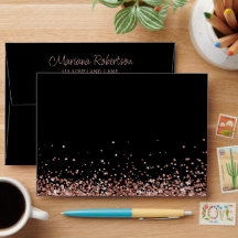 Rose Gold Black Birthday Party