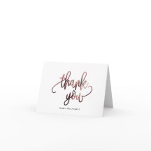 Rose Gold Black Script Typografy Wedding