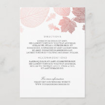 Rose Gold Blätter Weiße Hochzeiten Details