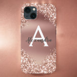 Rose Gold Bling Luxus Sparkle Glitzer Monogram Case-Mate iPhone Hülle<br><div class="desc">Blush Pink - Rose Gold Bling Ombre Sparkle und Imitate Metallic Foil Glitzer Girly Modern Monogram First Name und Initial Smart Phone Case. Bitte kontaktieren Sie den Designer,  um passende Artikel zu erhalten.</div>