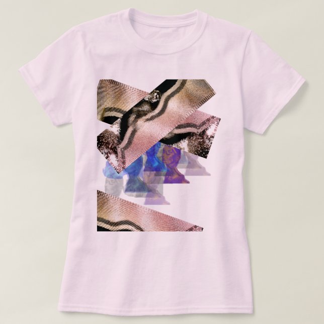 Rose-Gold-Blip-Ligatur T-Shirt (Design vorne)