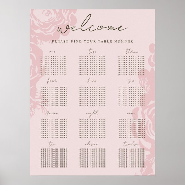 Rose Gold Blooms Poster (Vorne)