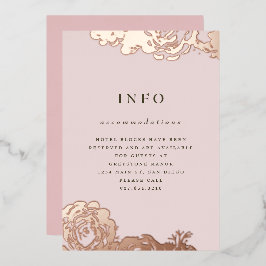 Rose Gold blüht Einladung