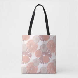 Rose Gold Blume Muster Tasche