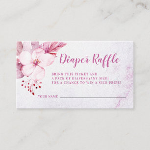 Rose Gold Blumenrosa Kinderdusche Windelwanne Wind Begleitkarte