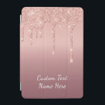 Rose Gold Blush Glitzer Benutzerdefinierter Textna iPad Mini Hülle<br><div class="desc">iPad deckt mit benutzerdefinierten Text Rose Gold Blush Glitzer sparkle Tropfen Rosa Hochzeit oder Party Supplies / Geschenk - Fügen Sie Ihren einzigartigen Text / Name oder entfernen Text - Make Your Special iPad Hüllen Gift - Neu vergrössern und verschieben oder entfernen und hinzufügen / Elemente mit Anpassungstool. Design von...</div>