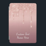Rose Gold Blush Glitzer Benutzerdefinierter Textna iPad Mini Hülle<br><div class="desc">iPad deckt mit benutzerdefinierten Text Rose Gold Blush Glitzer sparkle Tropfen Rosa Hochzeit oder Party Supplies / Geschenk - Fügen Sie Ihren einzigartigen Text / Name oder entfernen Text - Make Your Special iPad Hüllen Gift - Neu vergrössern und verschieben oder entfernen und hinzufügen / Elemente mit Anpassungstool. Design von...</div>
