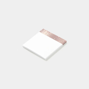 Rose Gold Blush Glitzer Post it Notes Post-it Klebezettel