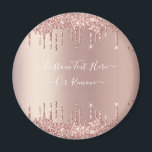 Rose Gold Blush Glitzer Sparkeln Tropfen Benutzerd Magnet<br><div class="desc">Rose Gold Blush Glitzer Sparkle Tropfen Custom Text Pink Modern - Fügen Sie Ihren einzigartigen Text oder Entfernen Text - Make Your Special Gift - Neu vergrössern und verschieben oder entfernen und fügen Sie Text / Elemente mit Anpassungstool. Design von MIGNED. Bitte schauen Sie sich meine anderen Projekte an. Sie...</div>