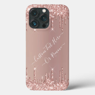 Rose Gold Blush Glitzer Sparkeln Tropfen - Ihr Tex Case-Mate iPhone Hülle