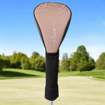 Rose Gold Blush Pink Glitzer Script Monogram Girl Golf Headcover<br><div class="desc">Rose Gold - Schwarz Pink Sparkle Glitzer Script Monogram Name Golf Driver Cover. Das macht den perfekten 16 Geburtstag,  Hochzeit,  Brautparty,  Jubiläum,  Babydusche oder Junggeselinnen-Abschied Geschenk für jemanden,  der Lieben glamourösen Luxus und schicke Stile.</div>
