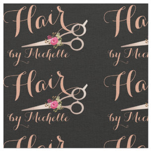 Rose Gold Blütenschere Friseursalon Stoff