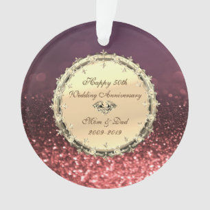 Rose Gold Bokeh, Diamonds 50e anniversaire de Mari