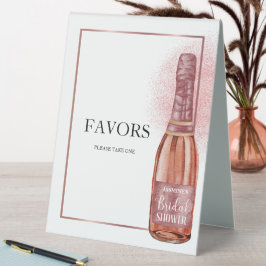 Rose Gold Brautparty Favoriten Tischaufsteller