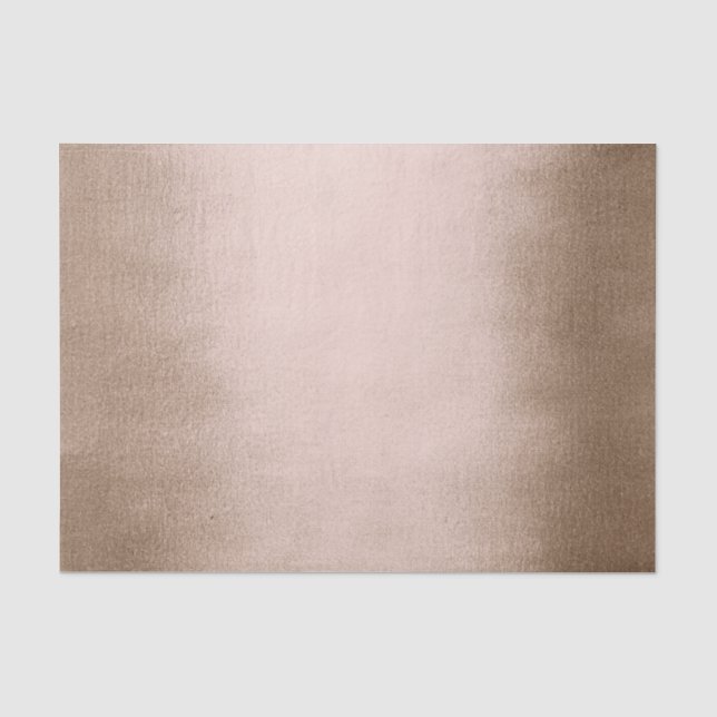 Rose Gold Bronze Metallische Kupferseide Seidenpapier (Vorderseite)
