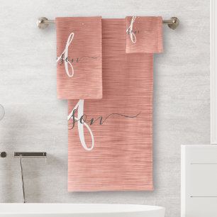 Rose Gold brossé Parties scintillant métallique No
