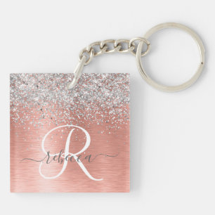 Rose Gold brossé Parties scintillant métallique No