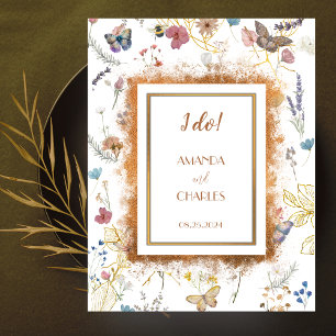 Rose Gold Butterfly Garden Wedding Planer