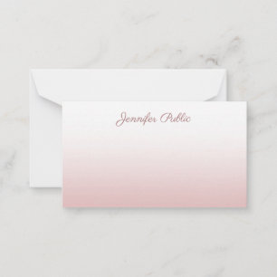 Rose Gold Calligraphié Script Élégant Modèle