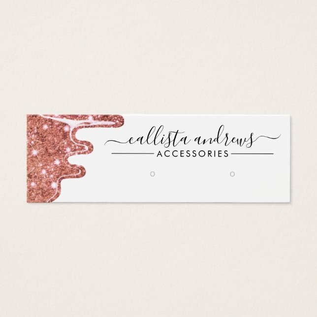 Rose Gold Chunky Glitzer Tropfen erhalten Anzeige (Vorderseite)