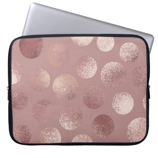 Rose Gold Circles: Vintage Abstrakte Laptopschutzhülle