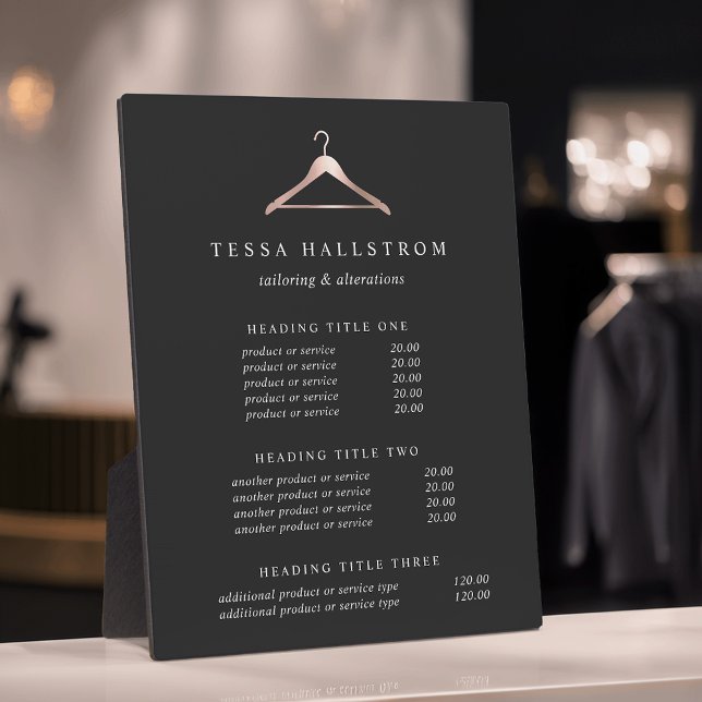 Rose Gold Clothes gefährdet Preise/Dienstleistungs Fotoplatte (Von Creator hochgeladen)