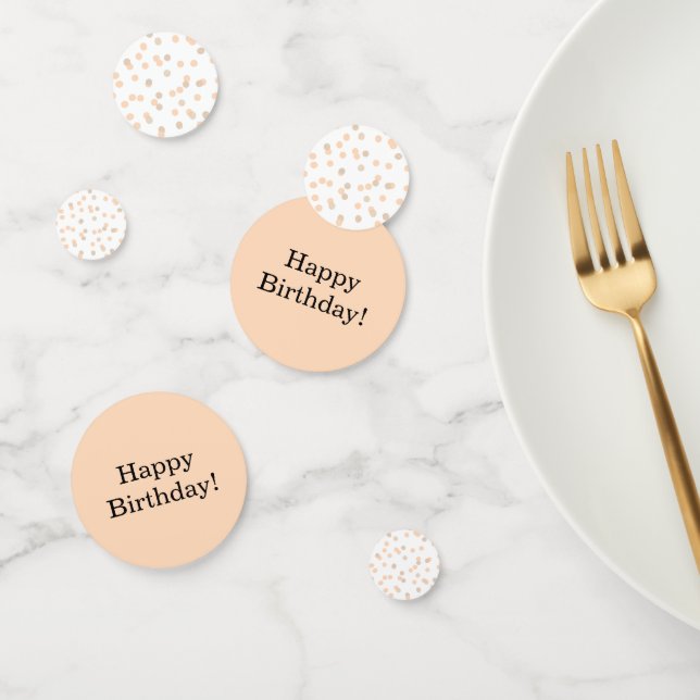 Rose Gold Confetti fête d'anniversaire (Groupe)