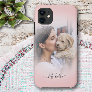 Rose Gold Custom One Photo Gradient coque iphone