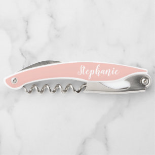 Rose Gold Custom Script Monogram Kellnermesser