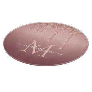 Rose Gold Cutting Board kundenspezifischer Letter Schneidebrett