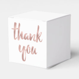 Rose Gold Danke für die Kästen, Folie Schriftart Geschenkschachtel