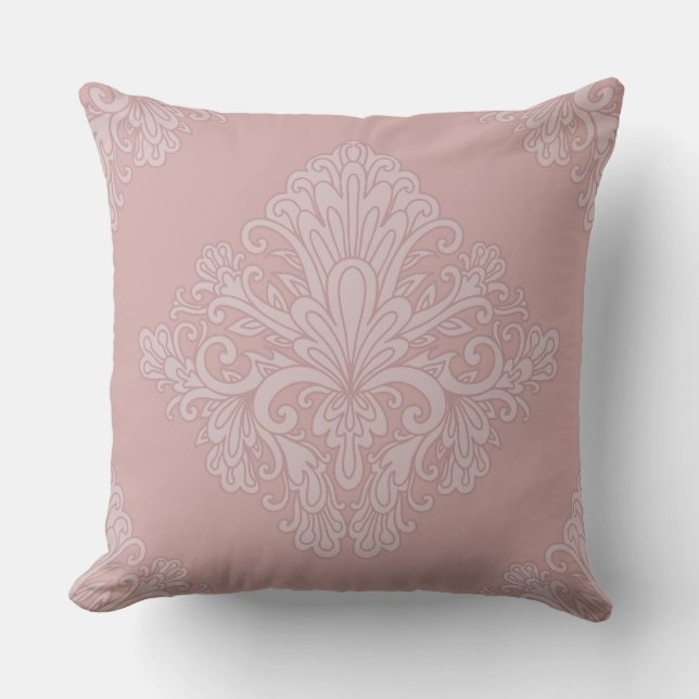 Rose Gold Decorative Pattern, Elegant Kissen (Vorderseite)
