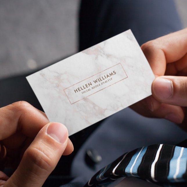 Rose-Gold-Deluxe-Imitate - Marmorstein Visitenkarte (Von Creator hochgeladen)