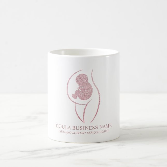 Rose Gold Doula Birth Kaffeetasse (Mittel)