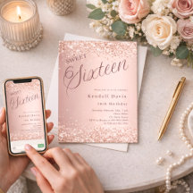 Rose Gold Drehbuch moderne Sweet 16