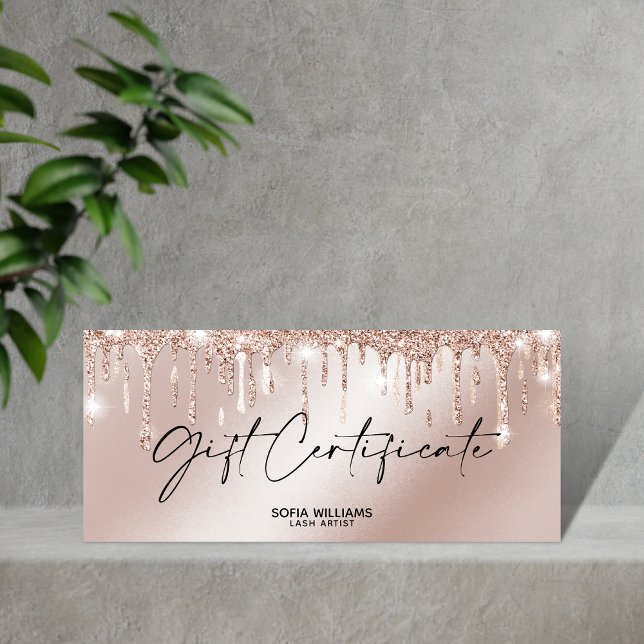 Rose Gold Drift Certificat cadeau Carte cadeau ajo (Créateur téléchargé)