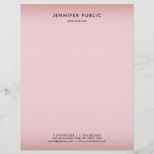 Rose Gold Eleganter Hintergrund Modernes Minimalis Briefbogen