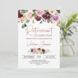 Rose Gold Elegantes Party für Enterprise-Rente Einladung