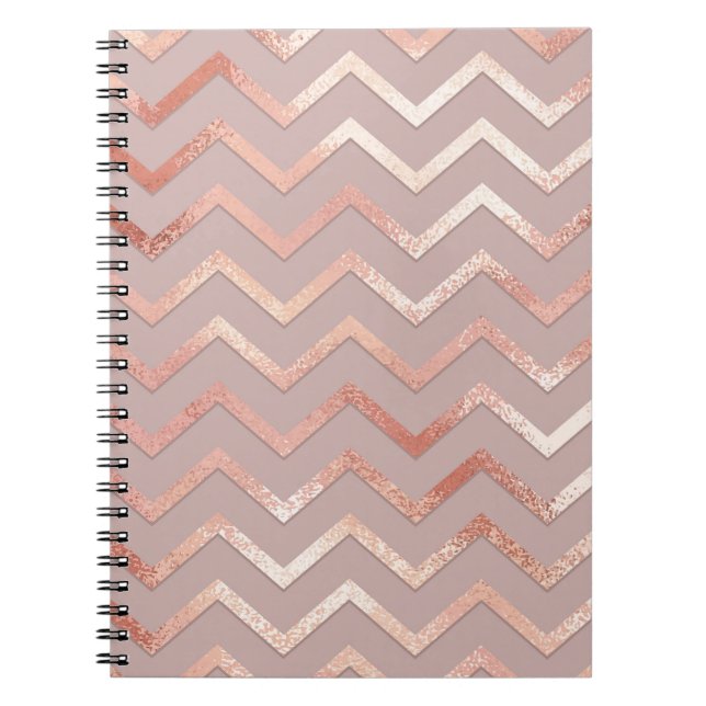Rose Gold: elegantes Vintages Muster. Notizblock (Vorderseite)