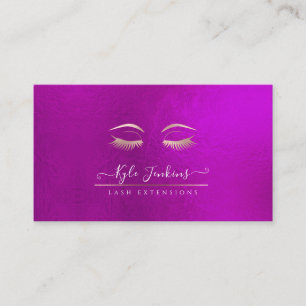 ROSE GOLD EYE LASHT IRIDESCENT MAGENTA VISITENKARTE