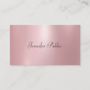 Rose Gold Farbe Modernes, Niedliches Design Visitenkarte