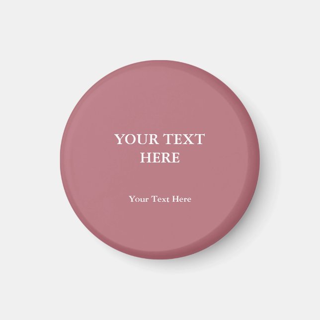Rose Gold Farbe Schlicht Elegant Modernes Minimali Magnet (Vorne)
