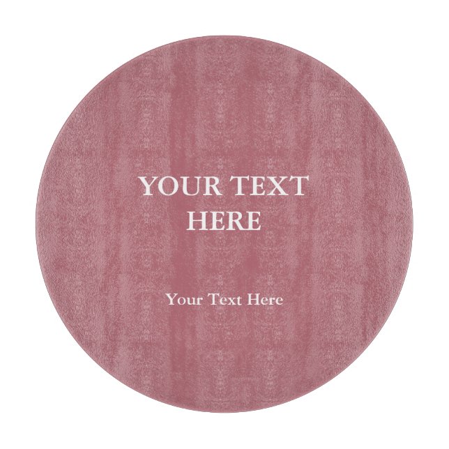 Rose Gold Farbe Schlicht Elegant Modernes Minimali Schneidebrett (Vorderseite)